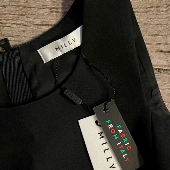 Milly Italian Cady Top in Black- 0,4,12 - Picture 6 of 8